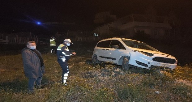 Aracı ile birlikte 80 metre sürüklendi