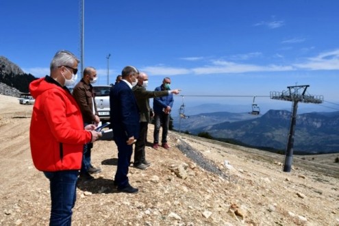 Keltepe Kayak Merkezi’nde kış sezonu hazırlıkları başladı